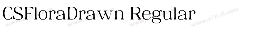 CSFloraDrawn Regular字体转换